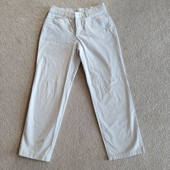 Lee Relaxed Fit Khaki At the Waist Pants Womens 8m - Picture 4 of 4